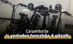 Çarşamba’da iş yerinden hırsızlığa 4 gözaltı