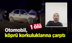 Otomobil, köprü korkuluklarına çarptı: 1 ölü
