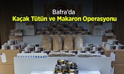 Bafra’da Kaçak Tütün ve Makaron Operasyonu