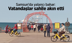Samsun’da yalancı bahar: Vatandaşlar sahile akın etti