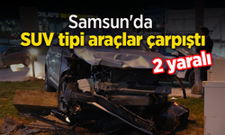 Samsun'da SUV tipi araçlar çarpıştı: 2 yaralı