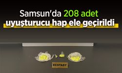 Samsun'da 208 adet uyuşturucu hap ele geçirildi