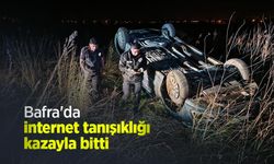 Bafra'da internet tanışıklığı kazayla bitti
