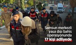 Samsun merkezli yasa dışı bahis operasyonunda 17 kişi adliyede