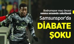 Bodrumspor maçı öncesi ısınma sırasında sakatlandı Samsunspor'da DİABATE ŞOKU