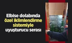 Elbise dolabında özel iklimlendirme sistemiyle uyuşturucu serası