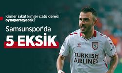Kimler sakat kimler statü gereği oynayamayacak? Samsunspor'da 5 EKSİK