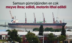 Samsun gümrüğünden en çok meyve ihraç edildi, motorin ithal edildi