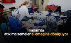 İlkadım'da atık malzemeler el emeğine dönüşüyor