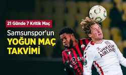 Samsunspor'un YOĞUN MAÇ TAKVİMİ