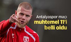 Antalyaspor maçı muhtemel 11'i belli oldu