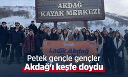 Petek gençle gençler Akdağ'ı keşfe doydu