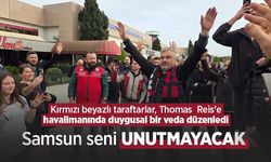 Kırmızı beyazlı taraftarlardan, Thomas Reis'e havalimanında duygusal veda