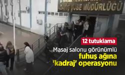Masaj salonu görünümlü fuhuş ağına 'kadraj' operasyonu: 12 tutuklama