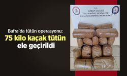 Bafra'da tütün operasyonu: 75 kilo kaçak tütün ele geçirildi