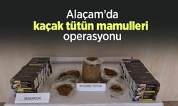 Alaçam’da kaçak tütün mamulleri operasyonu