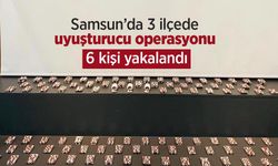 Samsun’da 3 ilçede uyuşturucu operasyonu: 6 kişi yakalandı