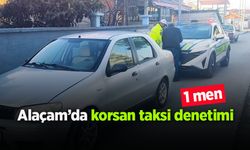 Alaçam’da korsan taksi denetimi