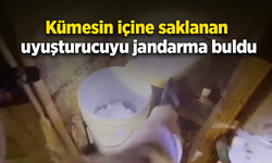 Kümesin içine saklanan uyuşturucuyu jandarma buldu