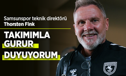 Samsunspor teknik direktörü Thorsten Fink, TAKIMIMLA GURUR  DUYUYORUM