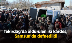 Tekirdağ'da öldürülen iki kardeş, Samsun'da defnedildi