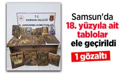 Samsun'da 18. yüzyıla ait tablolar ele geçirildi: 1 gözaltı