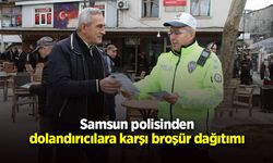 Dolandırıcılara karşı broşür dağıtımı