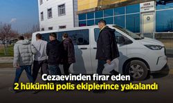 Cezaevinden firar eden 2 hükümlü polis ekiplerince yakalandı