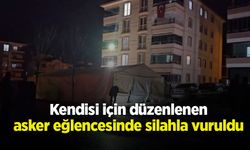 Kendisi için düzenlenen asker eğlencesinde silahla vuruldu