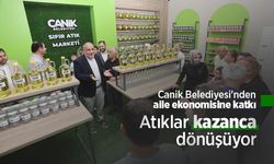 Canik Belediyesi'nden aile ekonomisine katkı: Atıklar kazanca dönüşüyor