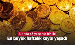 Altında 43 yıl sonra bir ilk! En büyük haftalık kaybı yaşadı