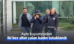 Aynı kuyumcudan iki kez altın çalan kadın tutuklandı