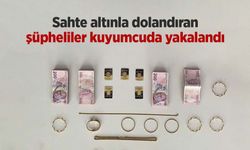 Sahte altınla dolandıran şüpheliler kuyumcuda yakalandı