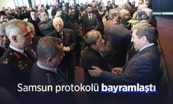 Samsun protokolü bayramlaştı