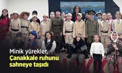 Minik yürekler, Çanakkale ruhunu sahneye taşıdı