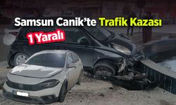 Samsun Canik’te Trafik Kazası: 1 Yaralı