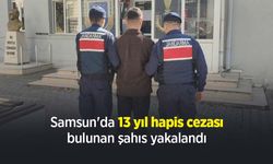 Samsun'da 13 yıl hapis cezası bulunan şahıs yakalandı