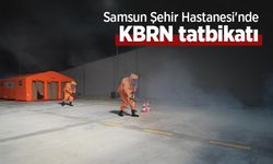 Samsun Şehir Hastanesi'nde KBRN tatbikatı