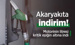 Akaryakıta indirim! Motorinin litresi kritik eşiğin altına indi