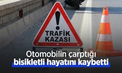 Otomobilin çarptığı bisikletli hayatını kaybetti