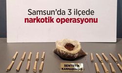 Samsun’da 3 ilçede narkotik operasyonu