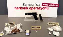 Samsun'da narkotik operasyonu: 10 kişi yakalandı