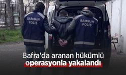 Bafra'da aranan hükümlü, operasyonla yakalandı