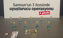 Samsun’un 3 ilçesinde uyuşturucu operasyonu: 4 gözaltı