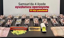 Samsun'da 4 ilçede uyuşturucu operasyonu: 10 kişi yakalandı