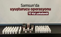 Samsun'da uyuşturucu operasyonu: 10 kişi yakalandı
