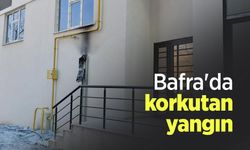 Bafra'da korkutan yangın