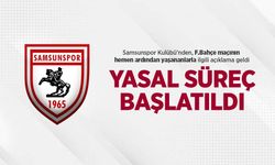 Samsunspor Kulübü'nden, F.Bahçe maçının hemen ardından yaşananlarla ilgili açıklama geldi, YASAL SÜREÇ BAŞLATILDI