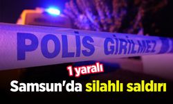 Samsun'da silahlı saldırı: 1 yaralı