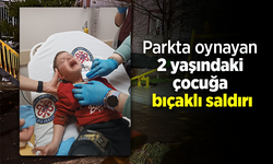 Parkta oynayan 2 yaşındaki çocuğa bıçaklı saldırı